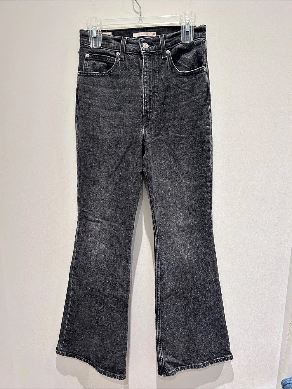 Levi's 70s High Flare Jeans in Black Waist 27 Like New